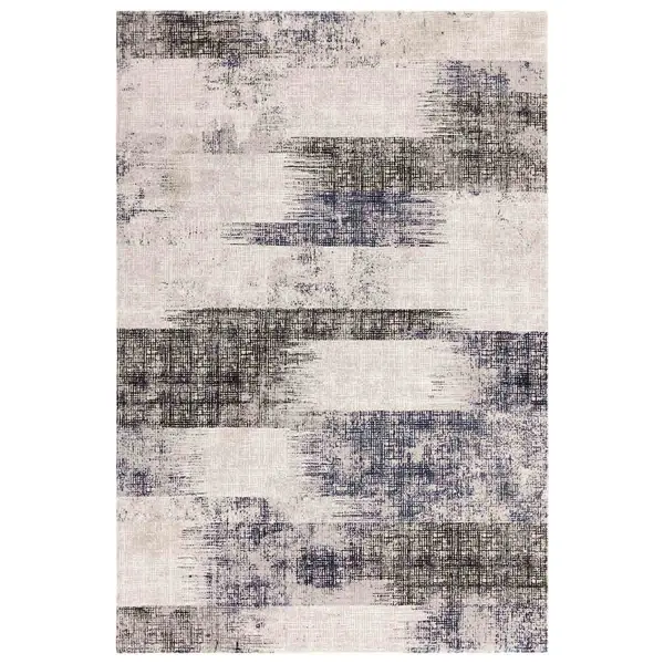 Image of Asiatic Kuza 160X230Cm Lines Blue Rug KUZA1602300015