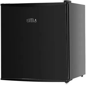 image of Kuhla KTTF4BGB-1015 43L Terrazzo Black Mini Fridge