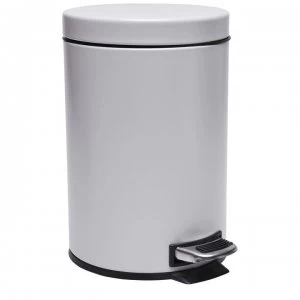 Image of Stanford Home 3 Litre Dome Pedal Bin - Grey
