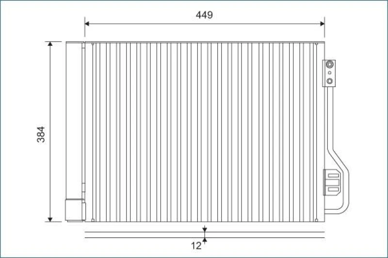 Image of Air conditioning condenser VALEO 812882