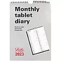 Image of Letts Calender 2023 1 Month per page Portrait White English 21 x 0.5 x 29.5 cm