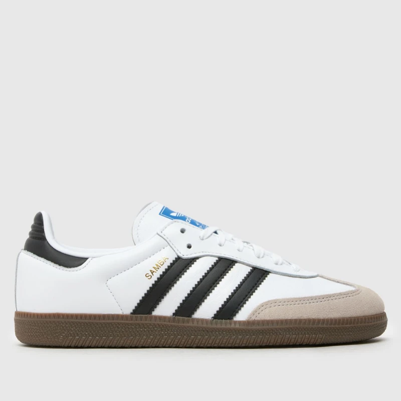 Image of adidas Originals adidas Samba Trainers Juniors White/Black unisex 5 (38)