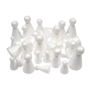 image of Major Brushes Polystyrene Puppets, Three Sizes Pack of 30