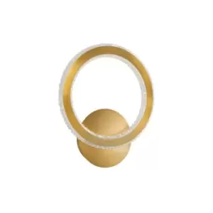 Image of Churchill Integrated LED Wall Lamp Brass Gold Aluminium LED 19W 1292Lm 2925K - Merano