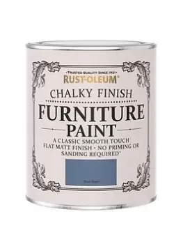 image of Rust-Oleum Chalky Finish 750 Ml Furniture Paint - Blue River