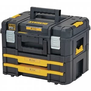 image of DEWALT TSTAK V2 Stackable Combo Tool Box New 2020 Model