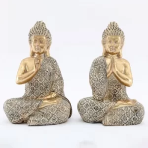 Image of 15cm Sitting Buddha Resin Ornament