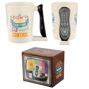 Image of Ceramic Remote Control Shaped Handle Mug