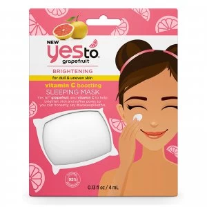 Image of yes to Grapefruit Vitamin C Boosting Sleeping Mask 4ml