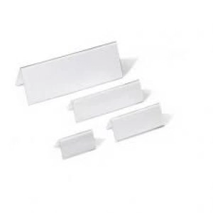 Image of Durable Acrylic TABLE PLACE NAME HOLDER 105210x297mm Transparent Pack