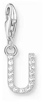 Image of Thomas Sabo 1958-051-14 Charm Pendant Letter U With White Jewellery