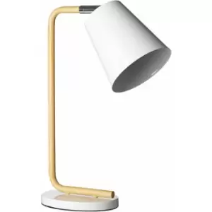 Image of Premier Housewares - Bruin White Table Lamp