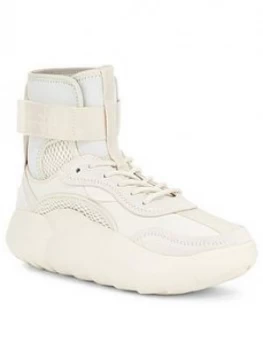 Image of UGG LA Cloud High Trainer - Cream, Gardenia, Size 7, Women