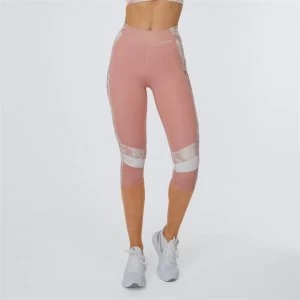 image of USA Pro Pro Capri Leggings - Pink/Tie Dye