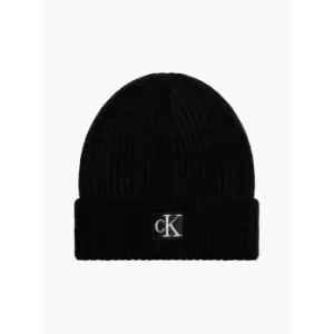 Image of Calvin Klein Jeans Ribbed Beanie - Black