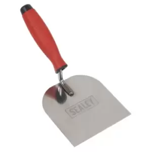 Image of Sealey Stainless Steel Margin Trowel - Rubber Handle - 120mm