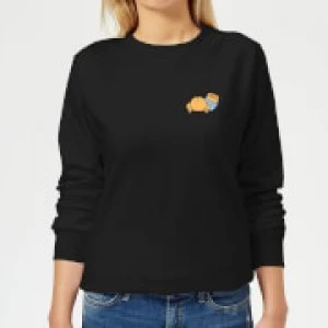 Image of Disney Winnie The Pooh Backside Womens Sweatshirt - Black - M