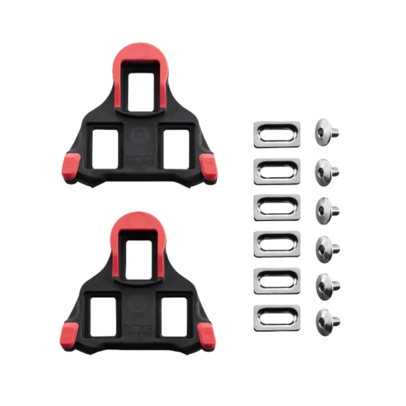 Image of Shimano SM-SH10 SPD SL-Cleats Fixed Red ONE SIZE Red