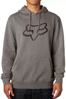 image of FOX Legacy Foxhead Pullover Hoody, grey Size M grey, Size M