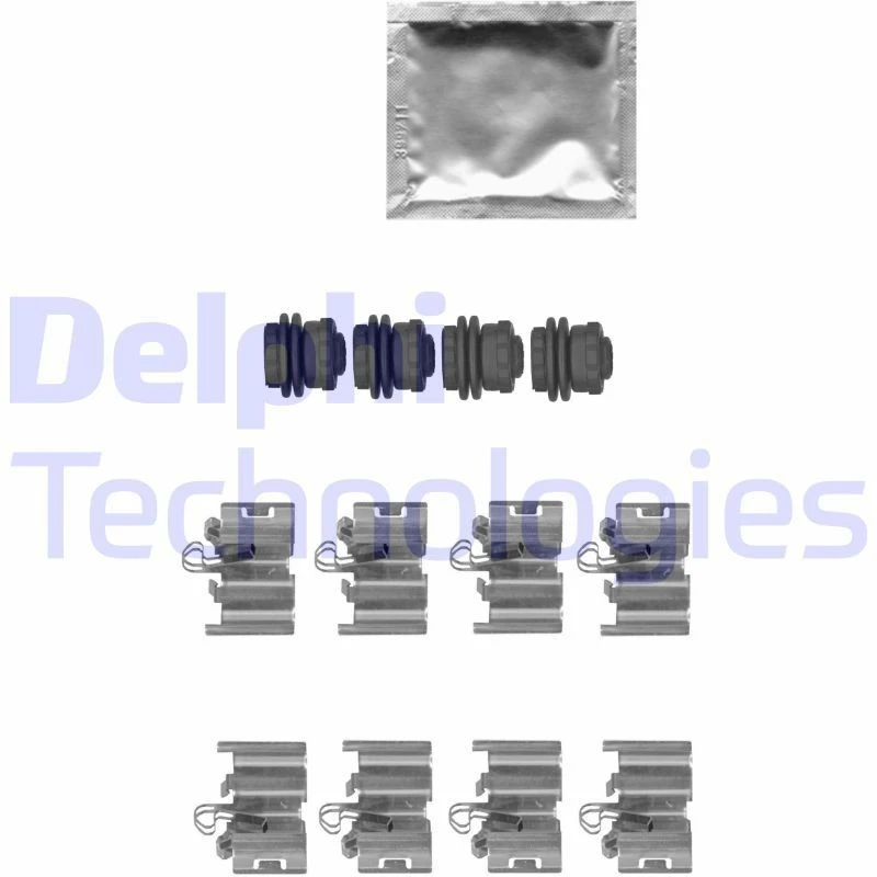 Image of DELPHI Brake pad fitting kit DELPHI LX0668