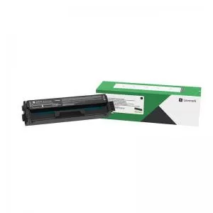 image of Lexmark C332HK0 Black Laser Toner Ink Cartridge