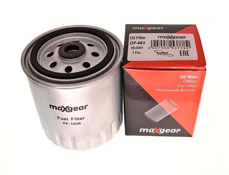 Image of MAXGEAR 26-0020 Fuel Filter Spin-on Filter, with gaskets/seals Fuel filter (9)