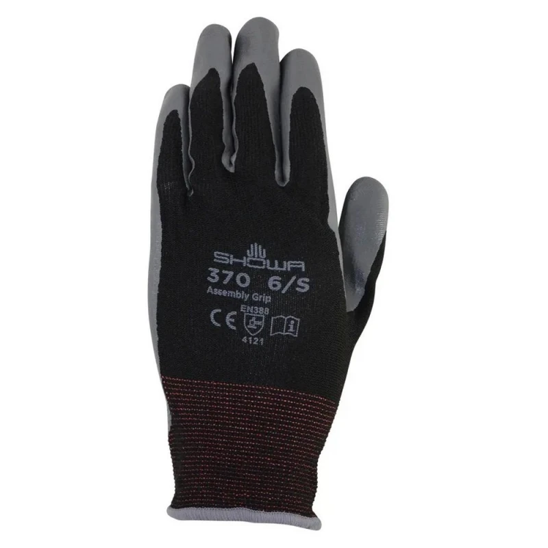 Image of Hy5 Mens Multi Purpose Stable Gloves (Pack of 6) in Black Size: Medium Black Male M