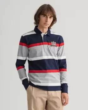 Image of GANT Men Banner Shield Heavy Rugger (L) Grey