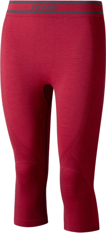 Image of Lenz 6.0 Merino 3/4 Lady Functional Pants, red, Size XS for Women