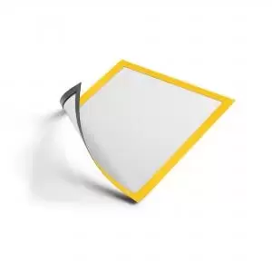 Image of Durable DURAFRAME Magnetic A4 Yellow Pack 5 - 486904 13726DR