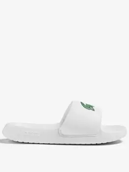 Image of Lacoste Serve 1.0 123 1 Sliders - White, Size 4 Older