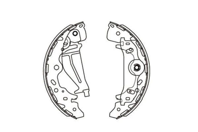 Image of KAVO PARTS Brake Shoe Set KAVO PARTS KBS-3405