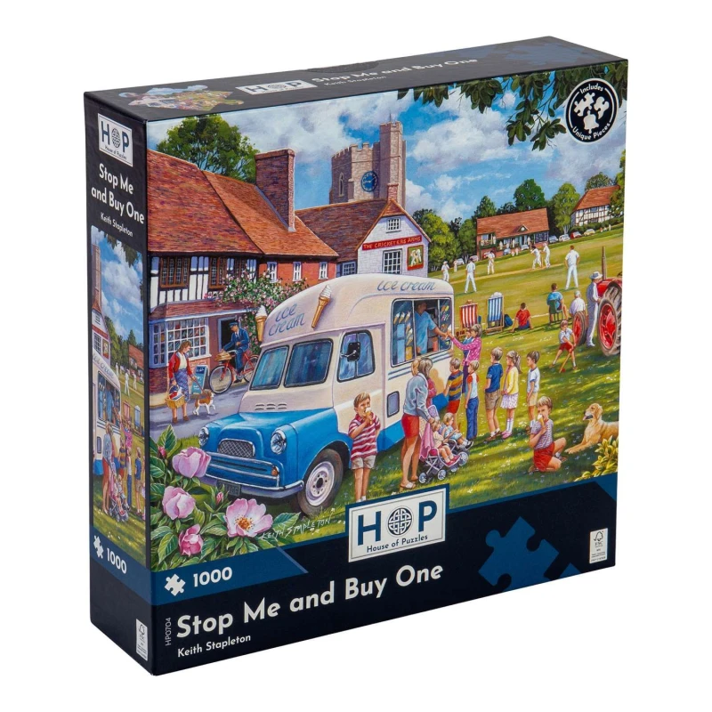 Image of The House Of Puzzles Stop Me & Buy One 1000 Piece Jigsaw Puzzle Size: 1000 Pieces Multicolor Unisex 1000 Pieces