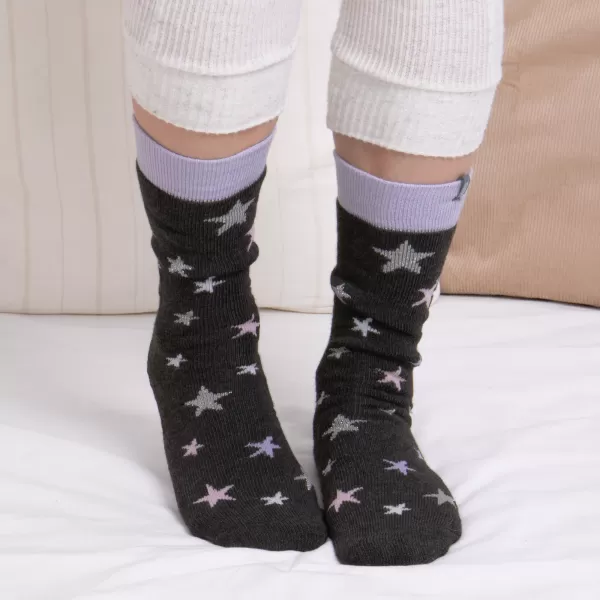 image of totes Set of 2 Original Penguin and Star Slipper Socks MultiColoured