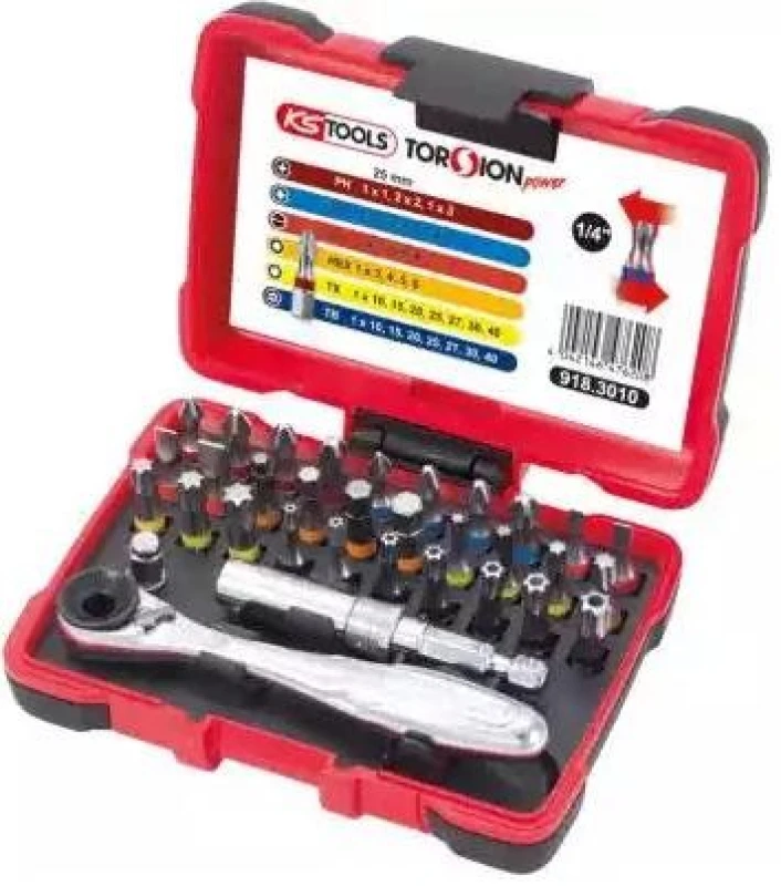 Image of Screwdriver Bits Set KS TOOLS 918.3010