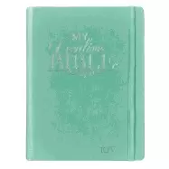 Image of kjv holy bible my creative bible teal hardcover faux leather journaling bib
