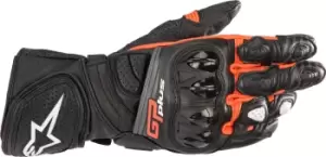 Image of Alpinestars GP Plus R V2 Motorcycle Gloves, black-red, Size 2XL, black-red, Size 2XL