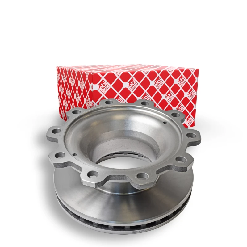 Image of FEBI BILSTEIN 14629 Brake disc Rear Axle, internally vented, Coated Brake Disc (82)