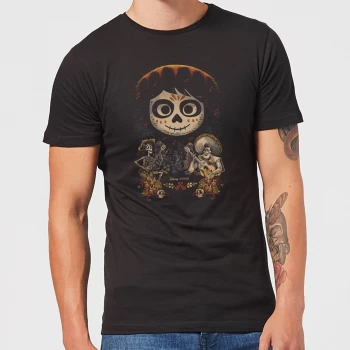 Image of Coco Miguel Face Poster Mens T-Shirt - Black - 3XL - Black