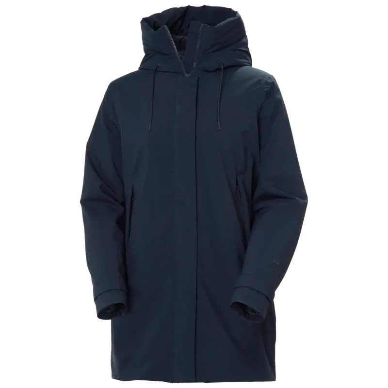Image of Helly Hansen Womens waterproof jacket Helly Hansen Victoria Ins Mid Bleu Female L