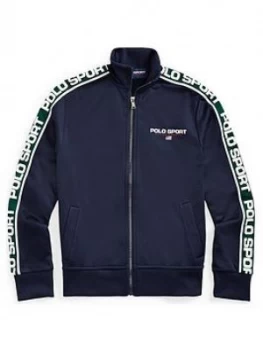 Image of Ralph Lauren Boys Polo Sport Tricot Zip Through Sweat - Navy