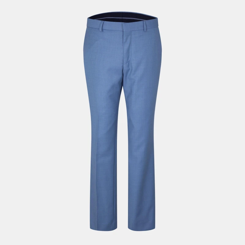 Image of Ted Baker Blake Airforce Blue Slim Trouser Blue Sharkskin male 30W R