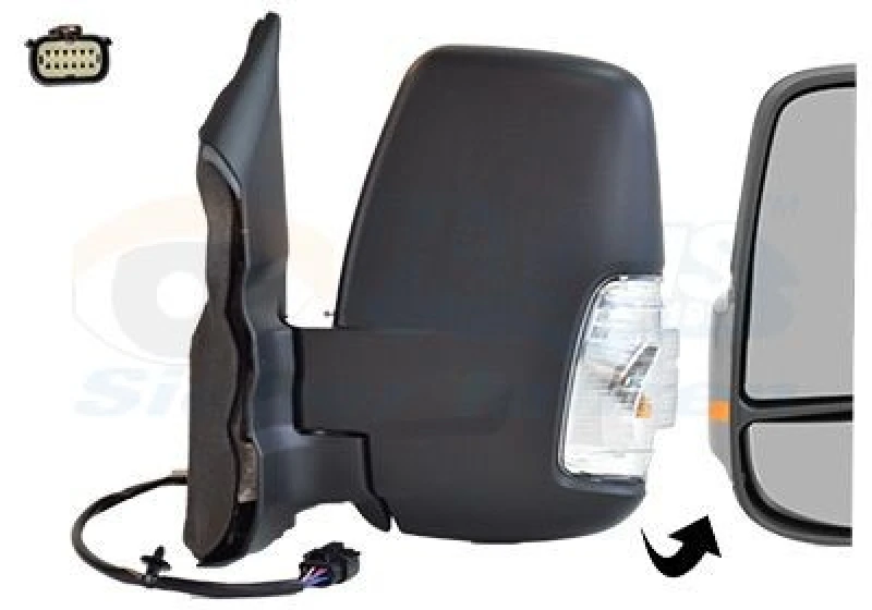 Image of VAN WEZEL Wing mirror VAN WEZEL 1992801