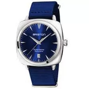 Image of Briston 19640.PS.I.9.NNB Clubmaster Iconic Auto Blue NATO Watch
