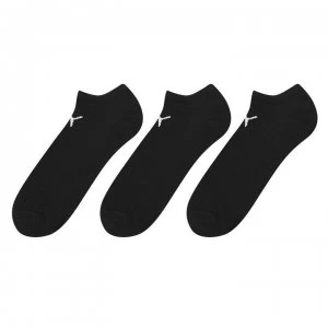 image of Puma 3 Pack Trainer Socks - Black