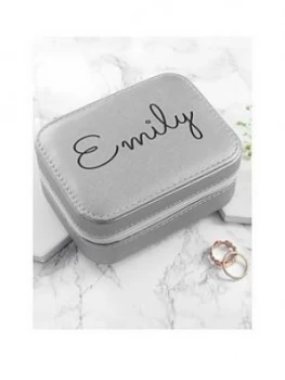 Image of Personalised Silver Travel Jewellery Case