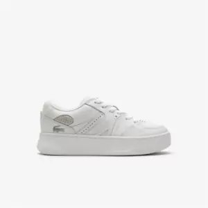 Image of Womens Lacoste L005 Leather Trainers Size 4 UK White