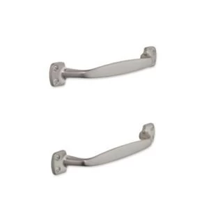 image of IT Kitchens Brushed Nickel effect D shaped Cabinet handle Pack of 2