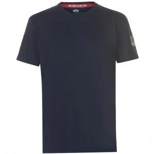 Image of Alpha Industries Sleeve Tee - Rep Blue