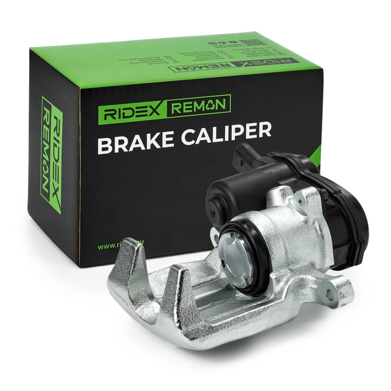 Image of RIDEX REMAN 78B1991R Brake caliper Rear Axle, for vehicles with electric parking brake Grey Cast Iron Brake Caliper (78)